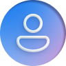 Blue gradient user icon representing AI agent